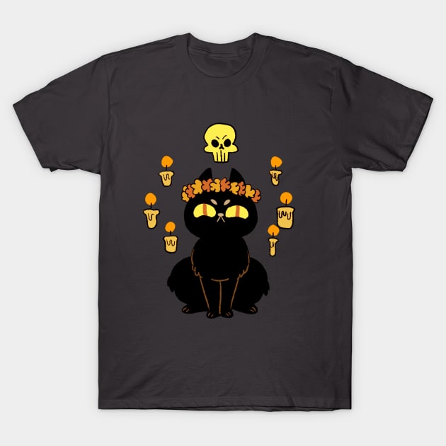 Spooky Cat T-Shirt by dunyunrings